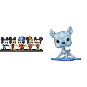 POP Disney Archives - Mickey Mouse 5 Pack, Amazon Exclusive, Multicolor (51118) & Artist Series: Disney Treasures from The Vault - Bambi, Amazon Exclusive,Multicolored,55671