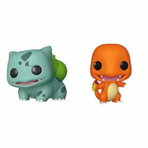Funko Pop! Games: Pokemon - Bulbasaur,Multicolor & Pop! Games: Pokemon - Charmander, Multicolor