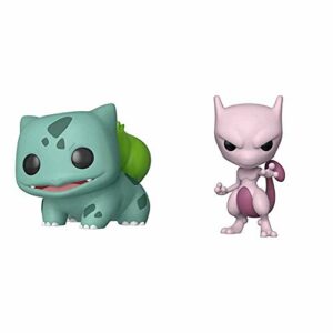 Funko Pop! Games: Pokemon - Bulbasaur,Multicolor & Pop! Games: Pokemon - Mewtwo