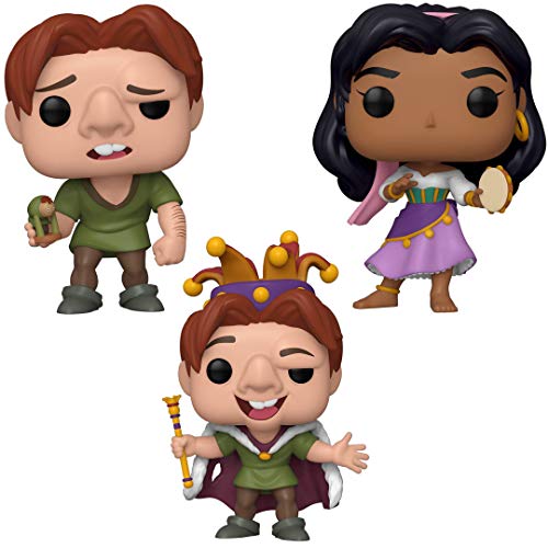 Funko Disney: POP! Hunchback of Notre Dame Collectors Set - Quasimodo, Quasimodo Fool, Esmeralda