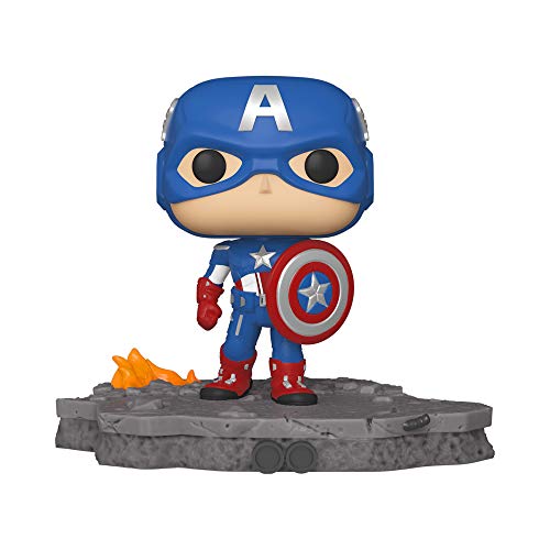 Funko Pop! Deluxe, Marvel: Avengers Assemble Series - Captain America, Amazon Exclusive, Figure 6 of 6