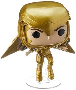 Funko Pop! Movies: Wonder Woman 1984 - Wonder Woman Gold Flying (Metallic), Multicolor