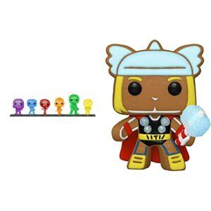 Funko POP! Artist Series: Marvel Infinity Saga - Avengers with Base (6 Pack) Amazon Exclusive & Pop! Marvel: Gingerbread Thor