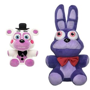 Funko Plush: Five Nights at Freddy's Pizza Simulator - Helpy Collectible Figure, Multicolor & Five Nights at Freddy's Bonnie Plush, 6" , Purple