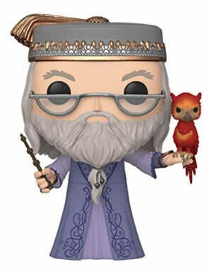 Funko Pop! Harry Potter: Harry Potter- 10" Dumbledore with Fawkes, Multicolor, Model:48038