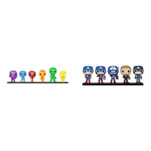 Funko POP! Artist Series: Marvel Infinity Saga - Avengers with Base (6 Pack) Amazon Exclusive & Marvel: Year of The Shield - Captain America Through The Ages 5 Pack