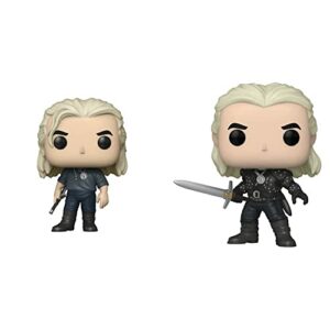 POP Funko Pop! TV: The Witcher - Geralt, Festival of Fun, Amazon Exclusive Multicolor 58624 & Witcher- Geralt with Chase (Styles May Vary) Multicolor Standard