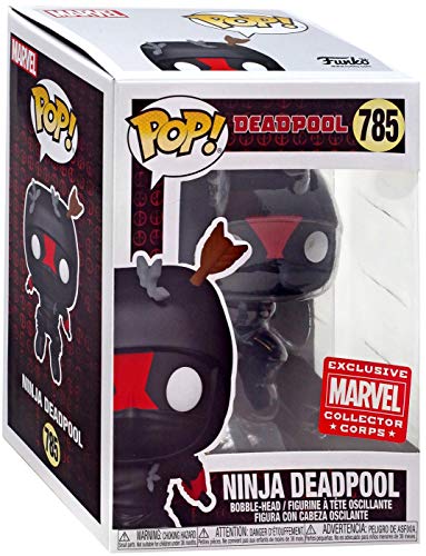 Funko Pop! Marvel Collector Corps Exclusive 30th Anniversary Ninja Deadpool #785 w/ Free Acrylic Case