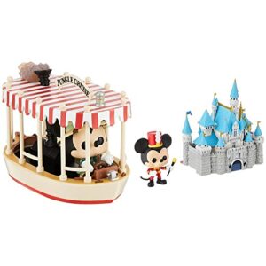 Funko Pop! Rides: Jungle Cruise - Skipper Mickey with Boat & Pop! Town: Disney 65th - Disney Castle with Mickey, 6"