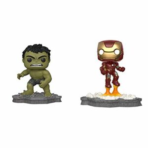Funko Pop! Deluxe, Marvel: Avengers Assemble Series - Hulk, Amazon Exclusive, Figure 2 of 6 & Pop! Deluxe, Marvel: Avengers Assemble Series - Iron Man, Amazon Exclusive, Figure 1 of 6