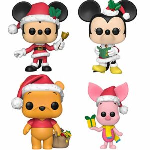 Funko Disney: Pop! Holiday Collectors Set - Mickey, Winnie The Pooh, Piglet, Minnie