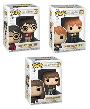 Funko Harry Potter: POP! Harry Potter Anniversary Collectors Set 2 - Harry with The Stone, Hermione with Wand, Ron in Devils Snare