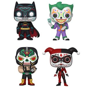 Funko Heroes: POP! Dia De Los DC Collectors Set - Bane, Batman, Harley Quinn, Joker