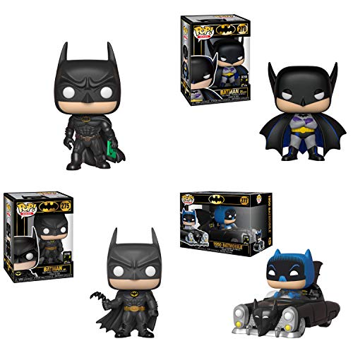 Funko Heroes: Pop! Batman 80th Collectors Set - Batman 1st Appearance, Batman 1989, Batman 1950, Batman, 1995
