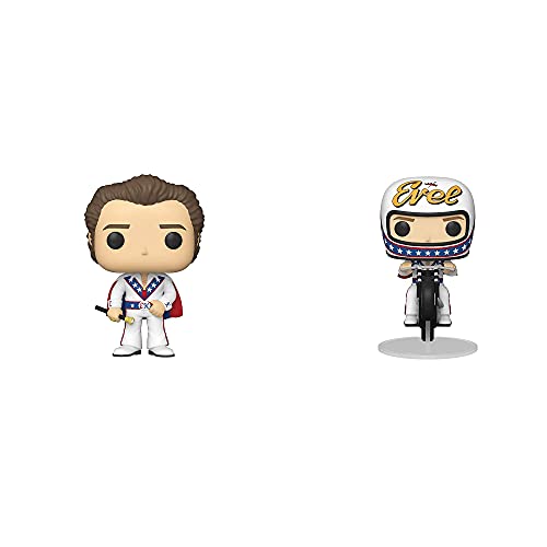 Funko Icons: POP! Evel Knievel Collectors Set - Evel Knievel with Cape, Evel Knievel on Motorcycle