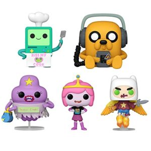 Funko POP! Animation Adventure Time- Cook, Jake, Lumpy Space Princess, Princess Bubblegum, and Wizard Finn