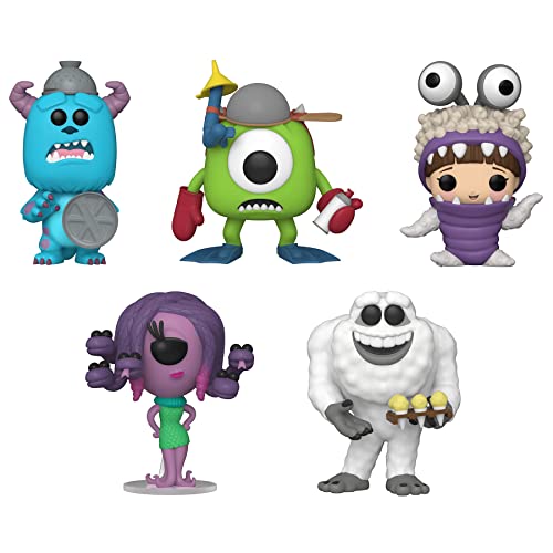 Funko POP! Disney's Monsters Inc 20th Anniversary Collector’s Set - Yeti, Sulley with Lid, Mike with Mitts, Boo with Hood Up, and Celia