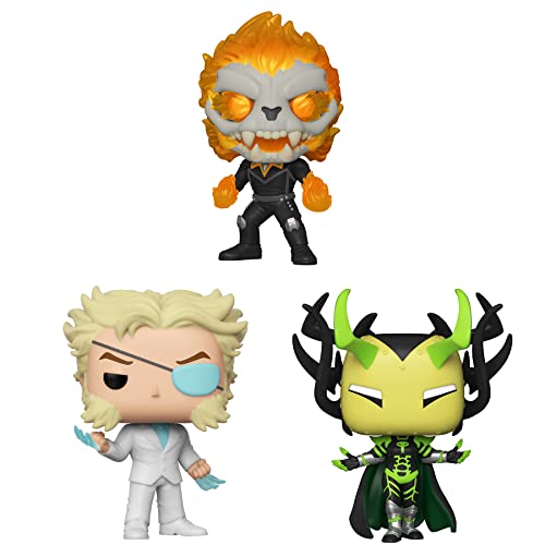 Funko POP! Marvel Infinity Warps Collectors Set- Ghost Panther, Diamond Patch, and Madame Hel