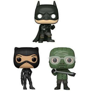 Funko POP! Movies The Batman Collectors Set- Batman, Selina Kyle (with Possible Chase Variant), and The Riddler