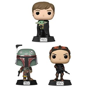 Funko POP! Star Wars Mandalorian Collectors Set - Marshal, Fennec Shand, and Luke with Child
