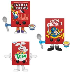 Funko POP! Vinyl Cereal Box Collectors Set- Froot Loops, Cap'n Crunch, and Trix