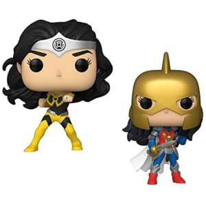 Funko Pop! DC Heroes: Wonder Women 80th Anniversary Collectors Set - 2 Figure WW80 Set Includes: WW: Flashpoint and WW: The Fall of Sinestro