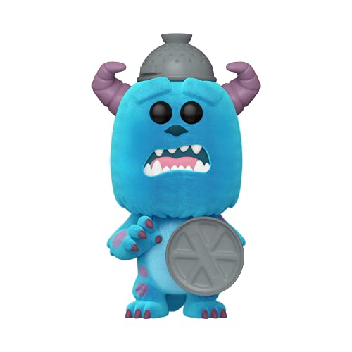Funko Pop! Disney: Monsters Inc 20th - Sulley + Lid, Amazon Exclusive (Flocked)