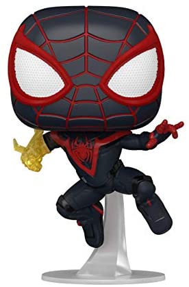 Funko Pop! Games: Marvel’s Spider-Man: Miles Morales- Miles Morales (Styles May Vary), 3.75 inches