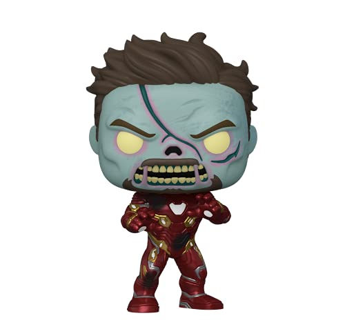 Funko Pop! Marvel: What If? - Zombie Iron Man, Amazon Exclusive Glow in The Dark