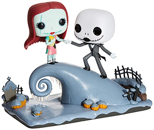 Funko Pop Movie Moment: Nightmare Before Christmas - Jack and Sally On The Hill Collectible Figure, Multicolor