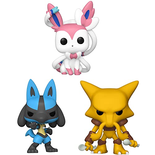 Funko Pop! Pokemon: Season 9 Collectors Set - 3 Figure Set Includes: Alakazam, Sylveon, and Lucario