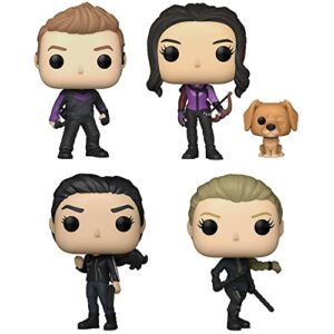 Funko Pop! TV: Marvel - Hawkeye Collectors Set - 4 Figure Set Includes: Hawkeye, Kate Bishop with Lucky The Pizza Dog, Maya Lopez, and Yelena (with Possible Chase Variant)