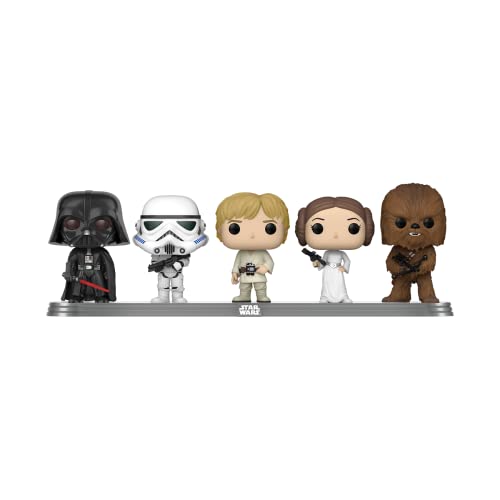Funko Pop! Vinyl: Star Wars - Darth Vader, Stormtrooper, Luke Skywalker, Princess Leia and Chewbacca - 5 Pack (Shared Galactic Convention, Amazon Exclusive)