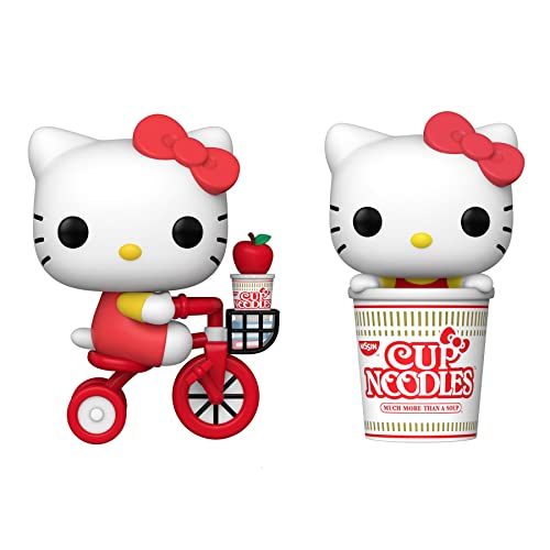 Funko Sanrio: POP! HKxNissin Collectors Set - Hello Kitty on Bike, Hello Kitty in Noodle Cup