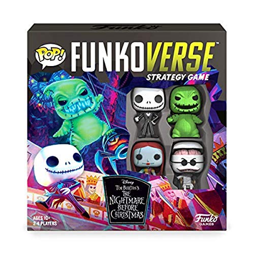 Funkoverse: Disney The Nightmare Before Christmas 100 4-pack Board Game - Amazon First to Market Exclusive, Multicolor