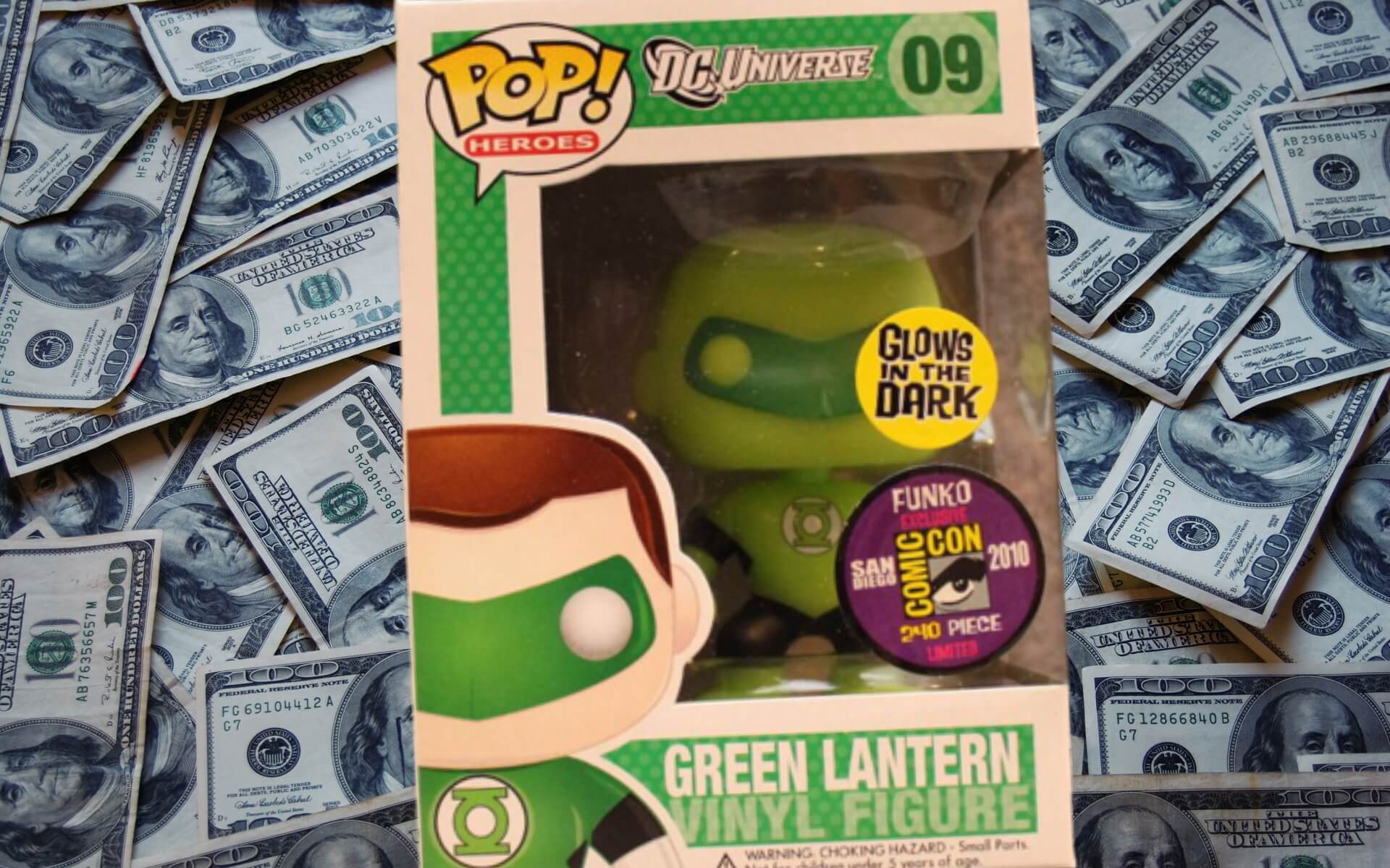 How much is a Green Lantern Glow Funko Pop worth?