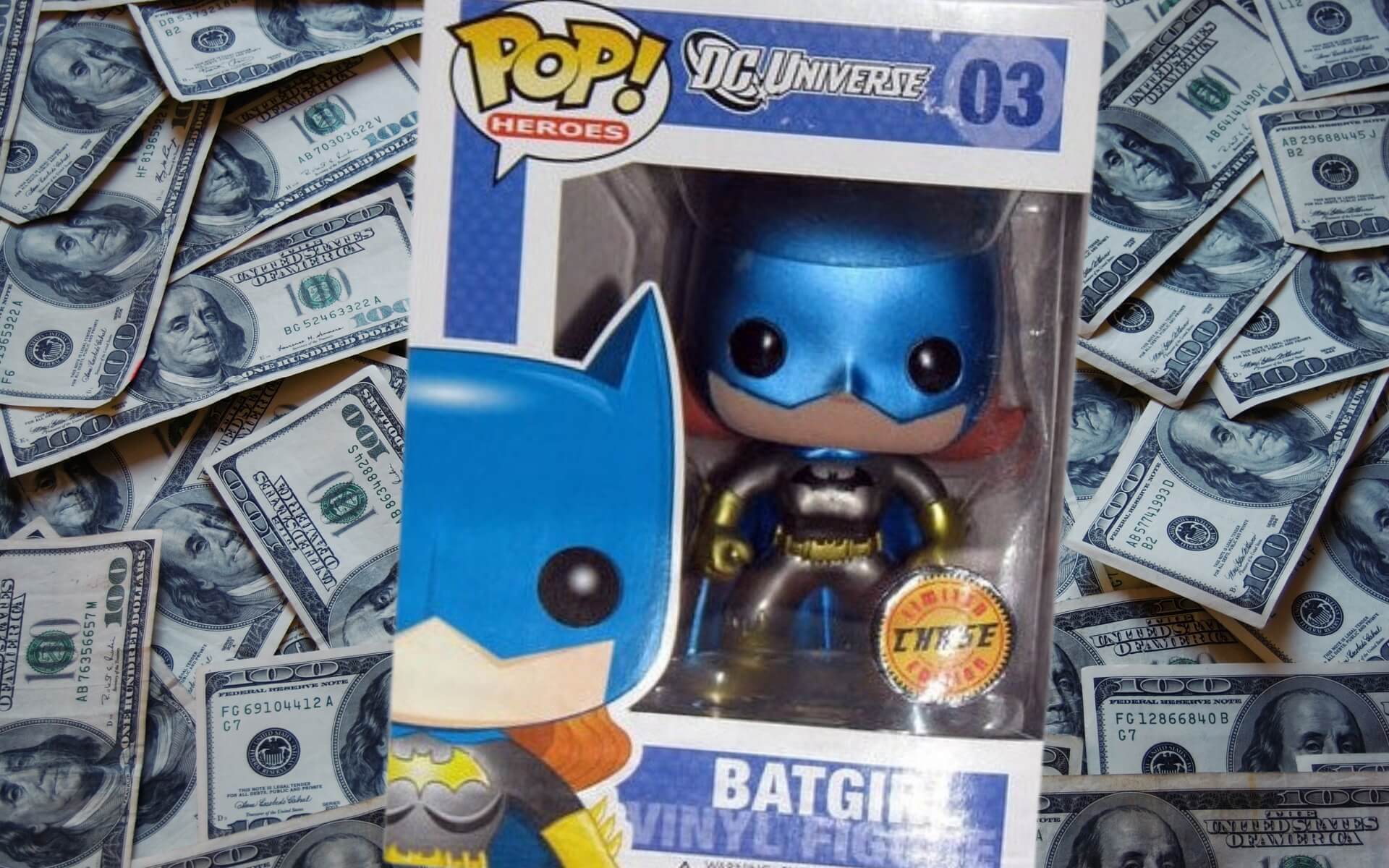 How much is a Rare Metallic Blue Batgirl Funko Pop worth?